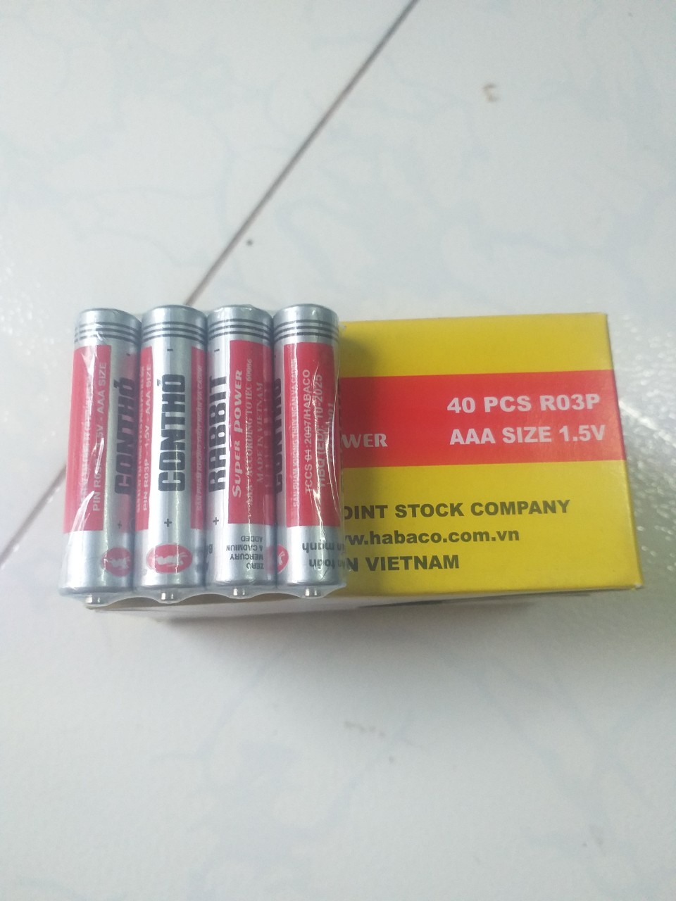 Pin Con thỏ AAA ( Pin đũa - loại nhỏ )