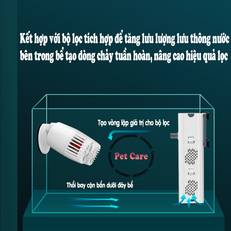 Máy thổi luồng tạo sóng cho bể cá YQL Yee
