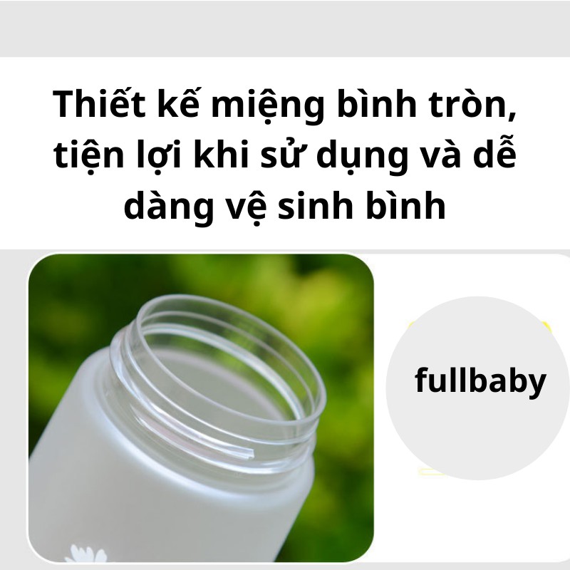 Bình Nước Cute Nhựa Hoa Cúc Mini Dễ Thương 550ml