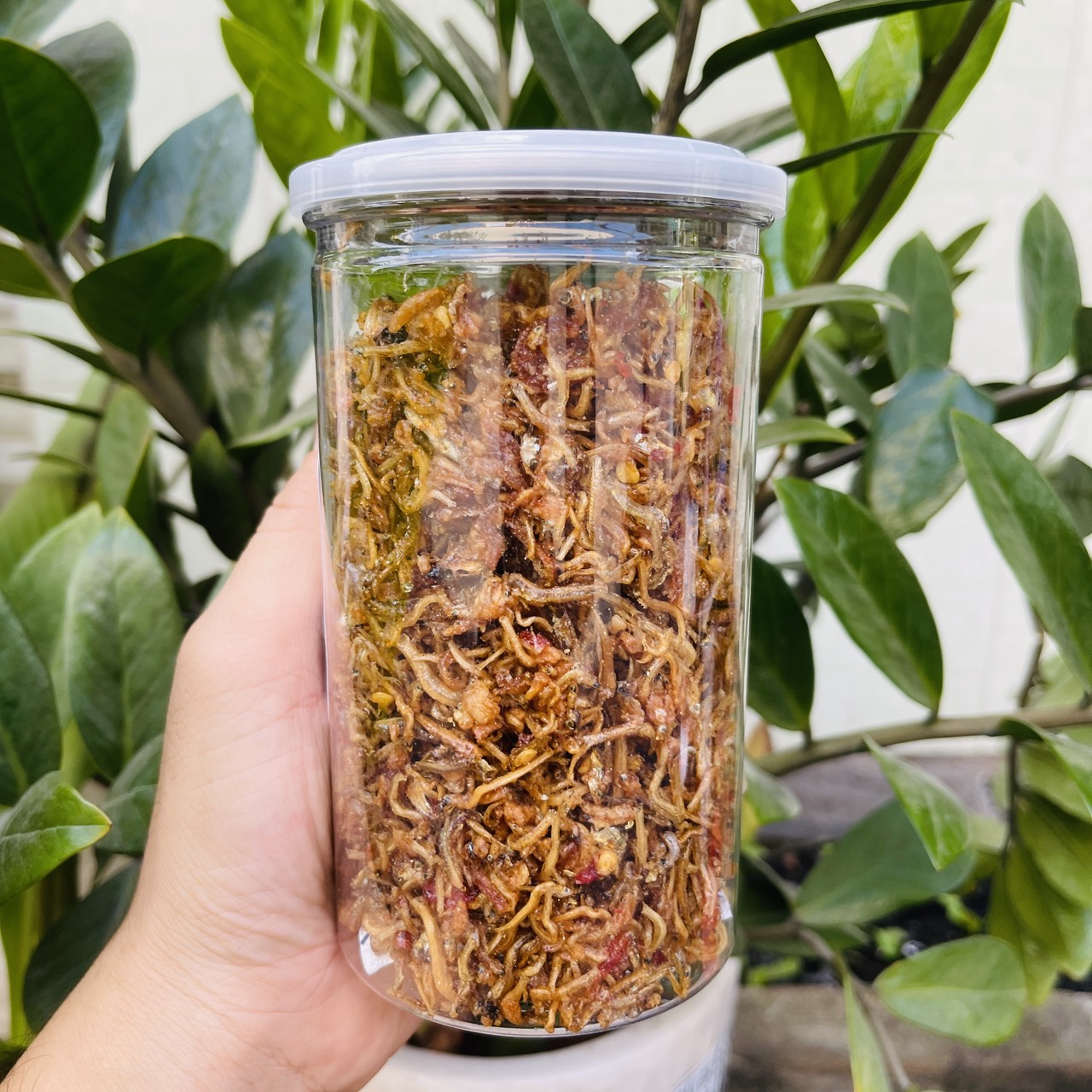 [  Lon 300gram ] Cá Cơm Rim Tỏi - Đặc Sản Đầm Sen