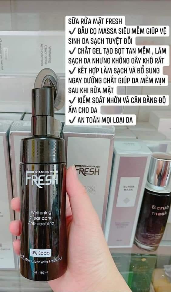 Sữa Rửa Mặt Fresh Dr Cell 150ml làm sạch da ngăn ngừa mụn sáng mịn da