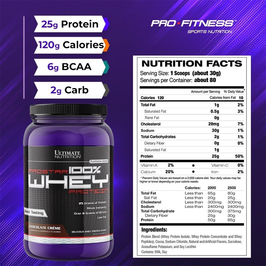 Whey Isolate Prostar 100% Ultimate Nutrition
