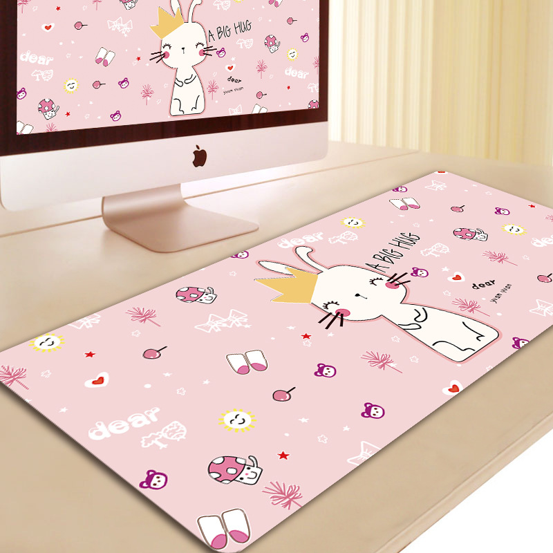 Tấm Lót Chuột - Bàn Di Chuột Size 30x80cm màu Hồng xinh xắn