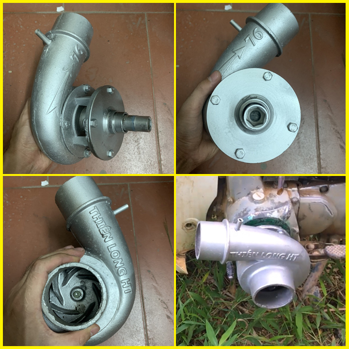 Bơm Nước Gắn Xe Máy Đầu Ra Vào 76