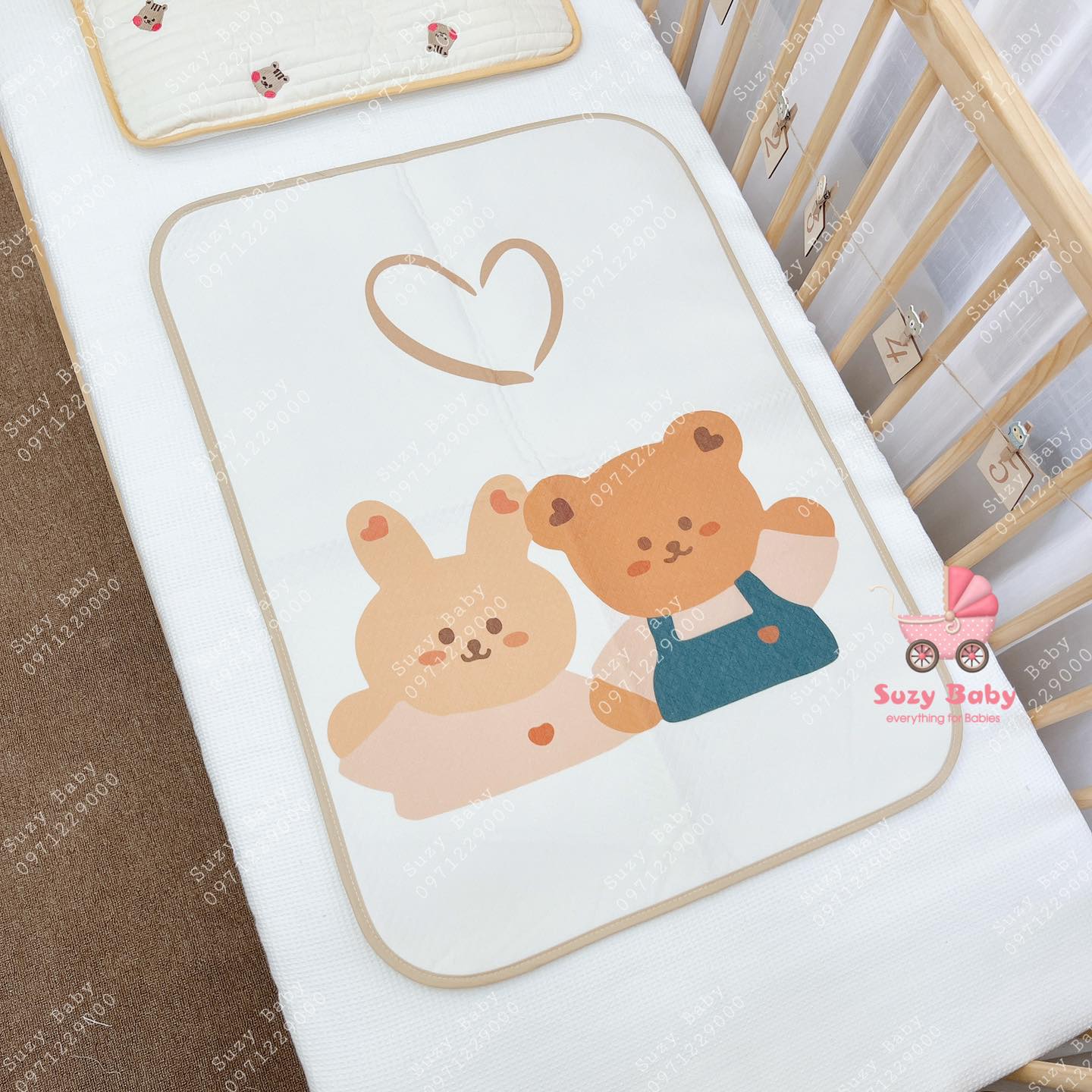 Lót chống thấm 4d họa tiết hàn quốc cho bé