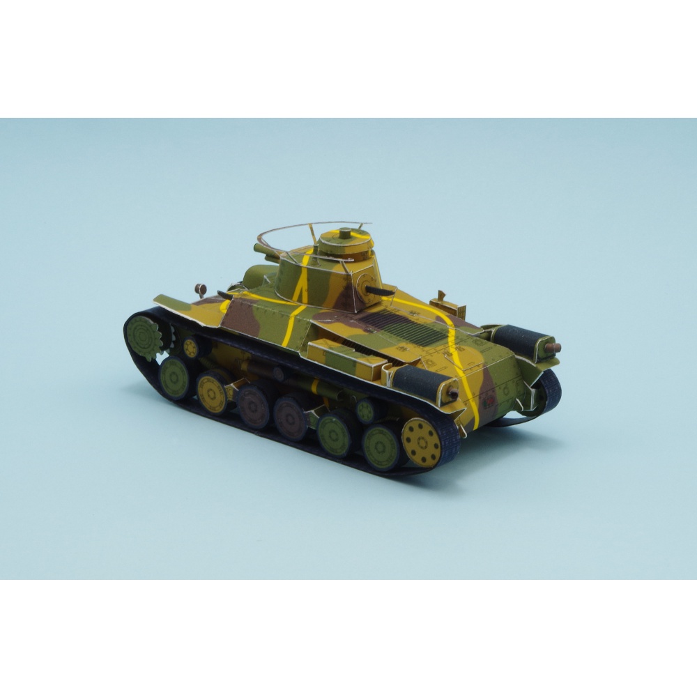 Mô hình giấy 3D xe tank Chi-Ha type 97 tỉ lệ 1/72