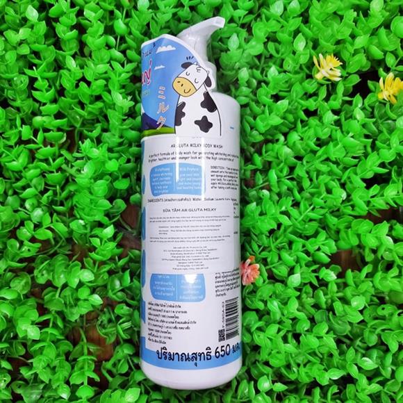 [ CHUYÊN SỈ ] Cặp Sữa Tắm Con Bò Gluta Milky Thái Lan 650ml