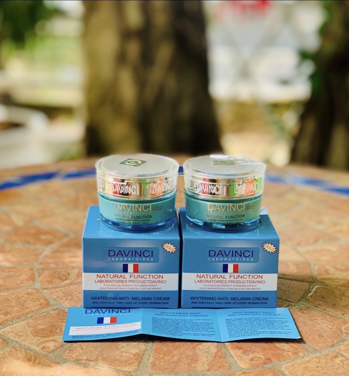 DƯỠNG TRẮNG DA - MỜ THÂM NÁM DAVINCI (Màu xanh- Dành cho da mụn)