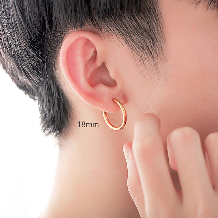 [HCM]KHUYÊN TAI TRÒN BASIC INOX DÀY 2mm