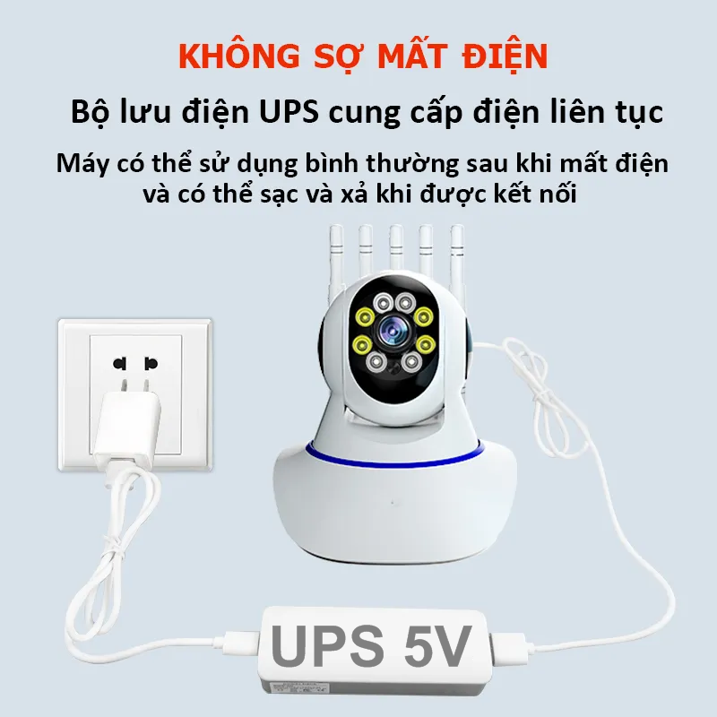 Nguồn dự phòng UPS 5V 2000mAh