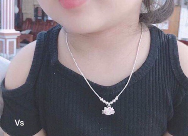 DÂY CHUYỀN MÈO KITTY CHO BÉ YÊU BẠC TA