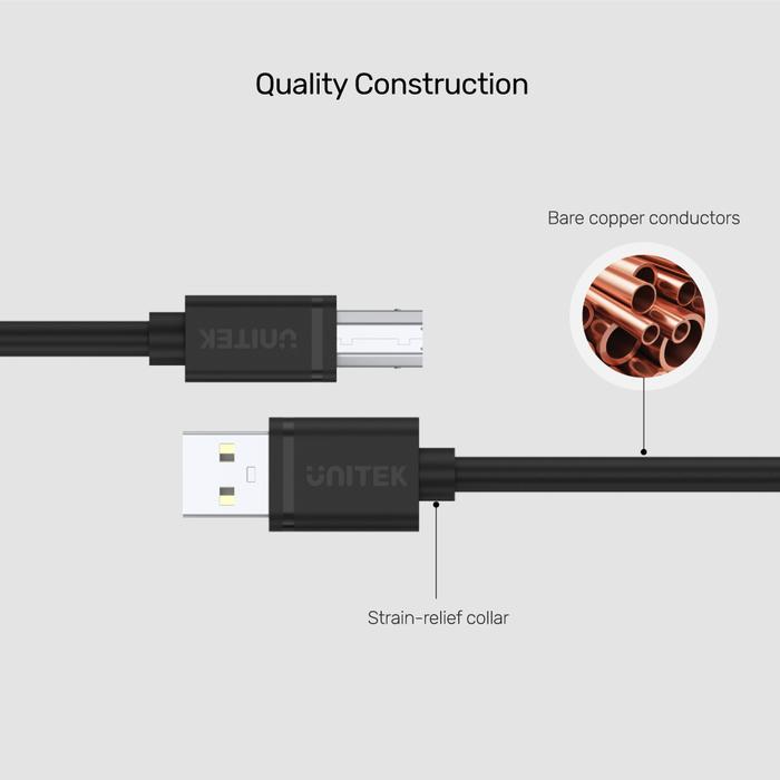 Cáp Máy In 3M Unitek Y-C420GBK - Unitek