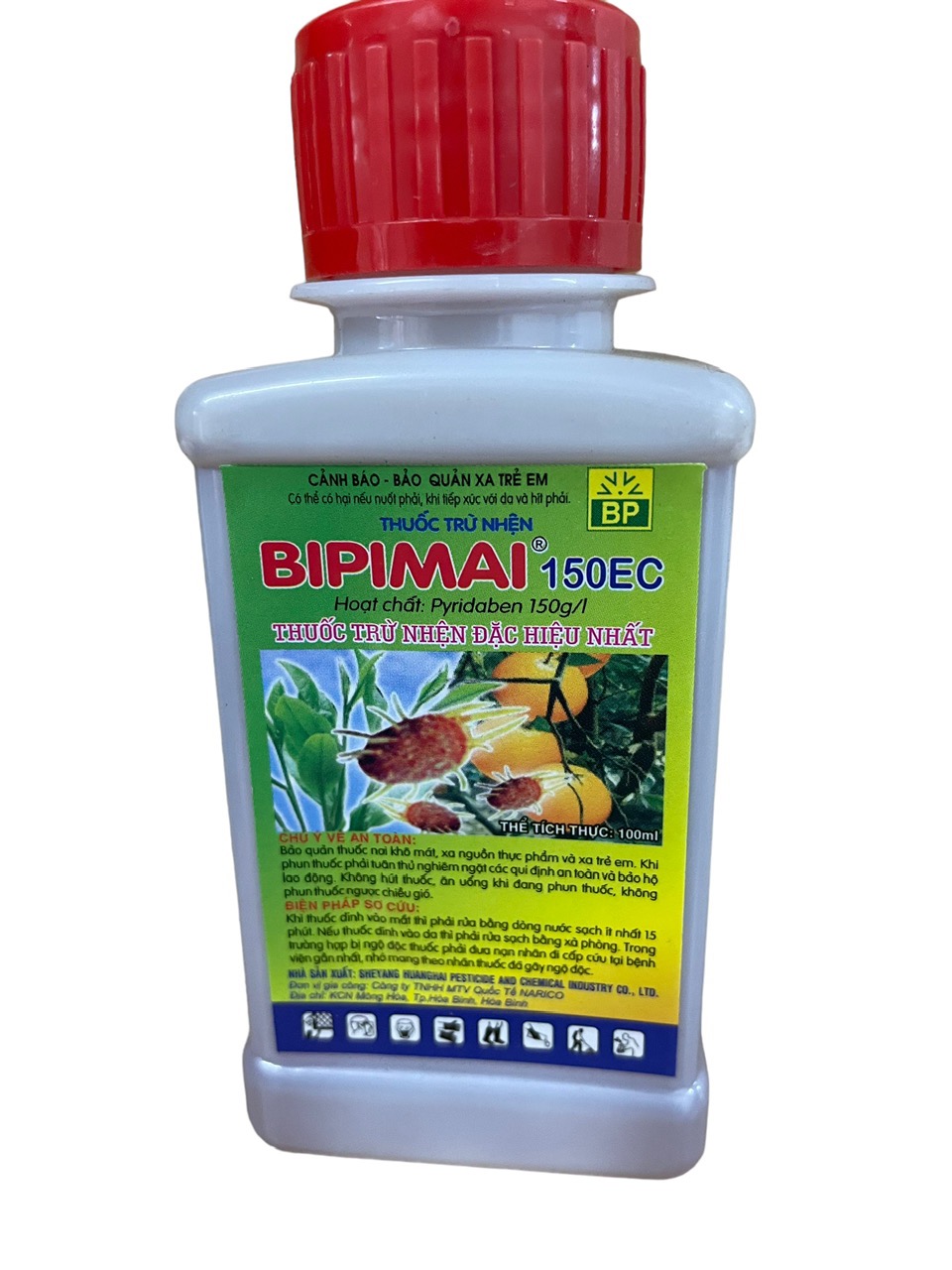Thuốc trừ nhện Bibimai 150EC 9100ml); thuốc trừ nhện đỏ, nhện gié, nhện lông nhung cây chè, cây hoa mai, hoa hồng, cây ăn quả, rau màu