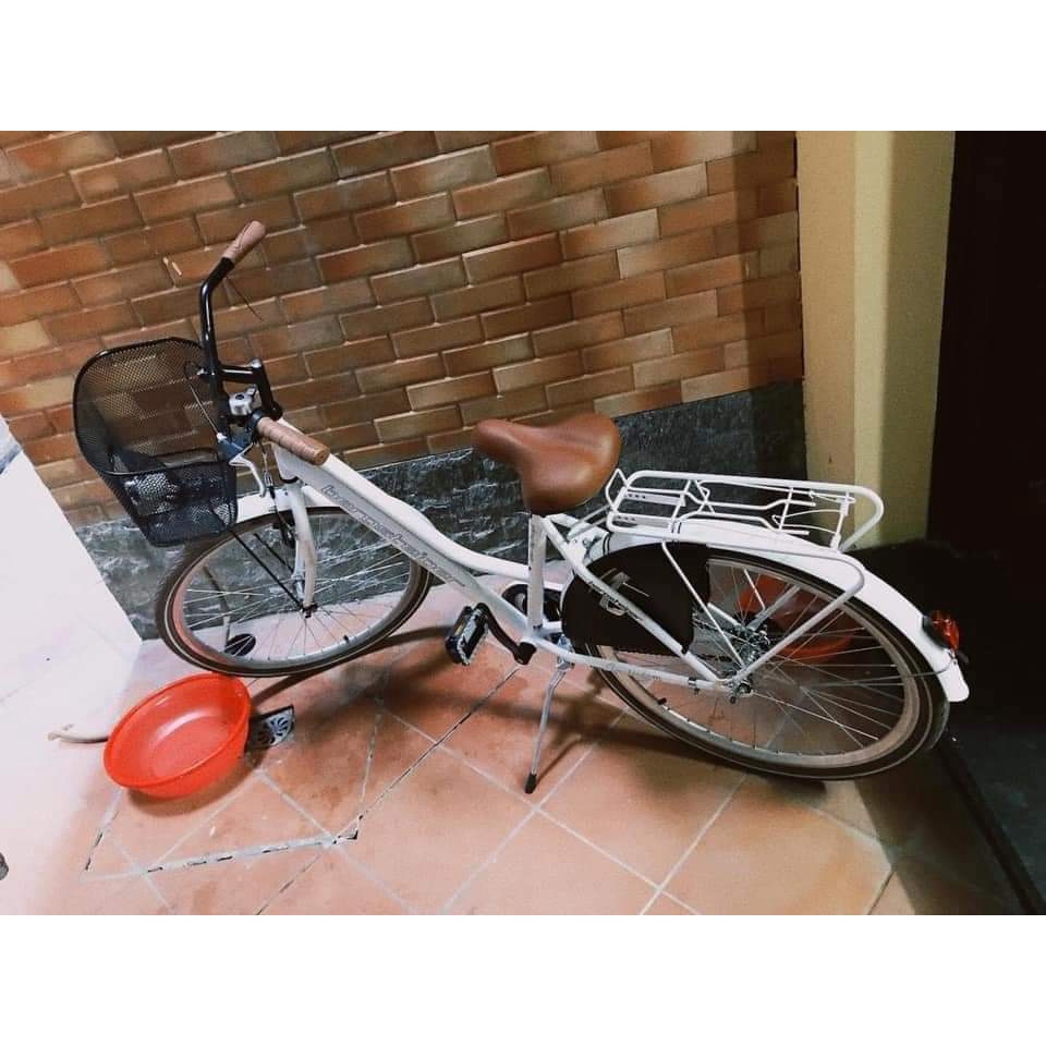 Xe đạp nữ Bergsteiger Cityrad (Đỏ và mint) - HANGDUC69
