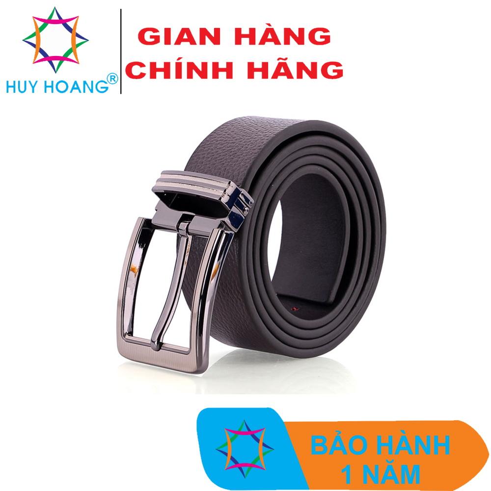 Thắt lưng nam da bò đầu kim màu nâu HQ4109