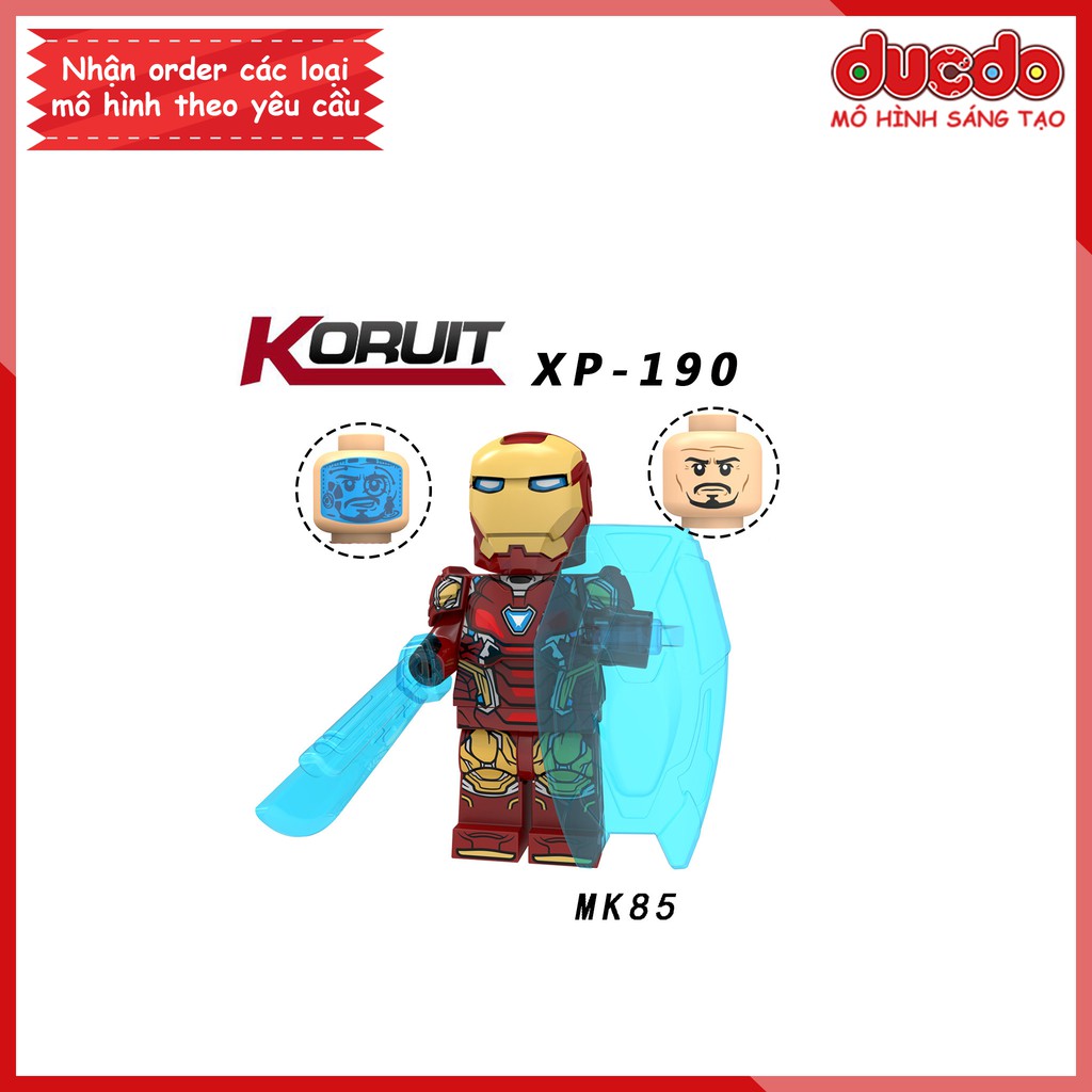 Minifigures các nhân vật End Game Iron Man full hiệu ứng - Đồ chơi Lắp ghép Xếp hình Mô hình Mini EndGame KT1026