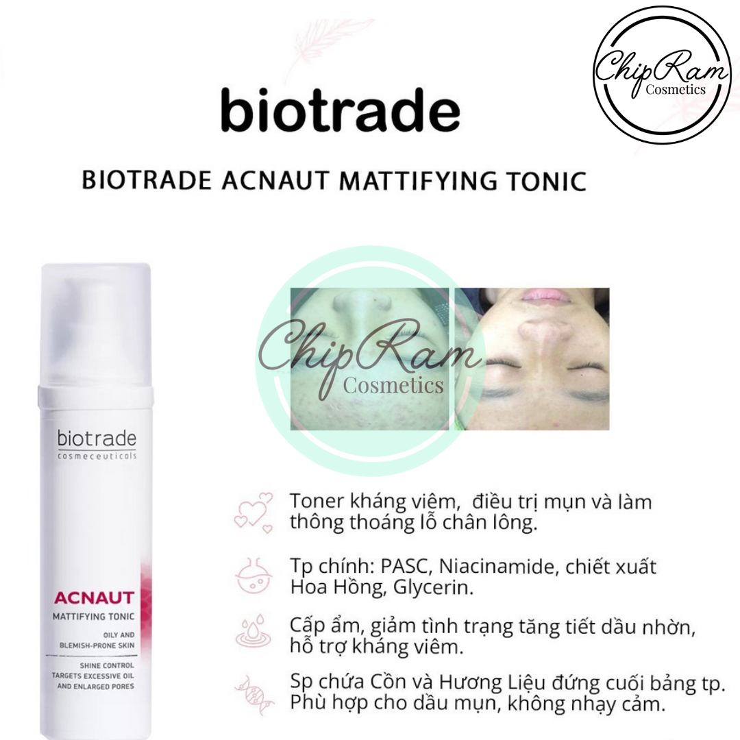 BIOTRADE NƯỚC HOA HỒNG ACNAUT MATTIFYING TONIC 60 ML