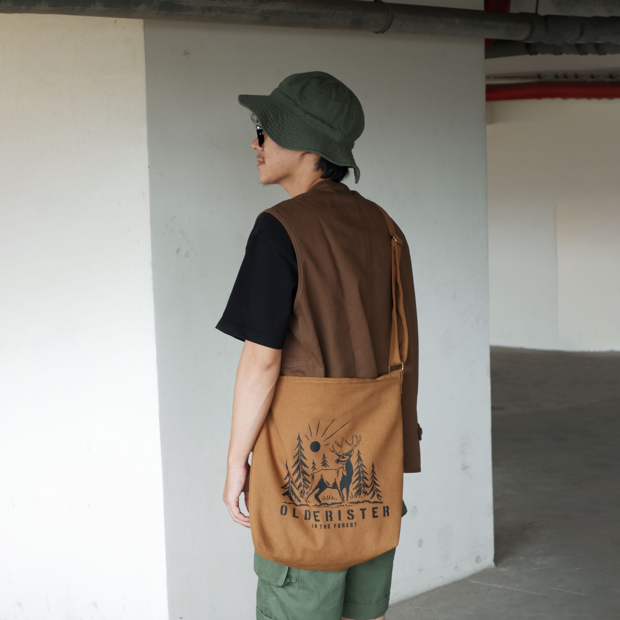 Túi Tote đeo chéo canvas Nature - Olderister