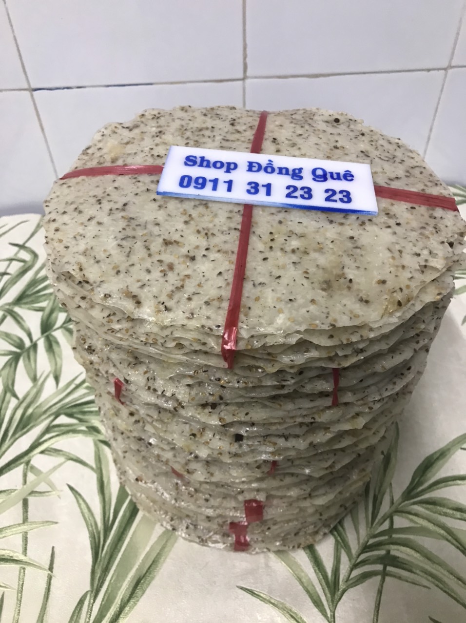 [HCM]BÁNH TRÁNG NƯỚNG NƯỚC CỐT DỪA MÈ VÀNG