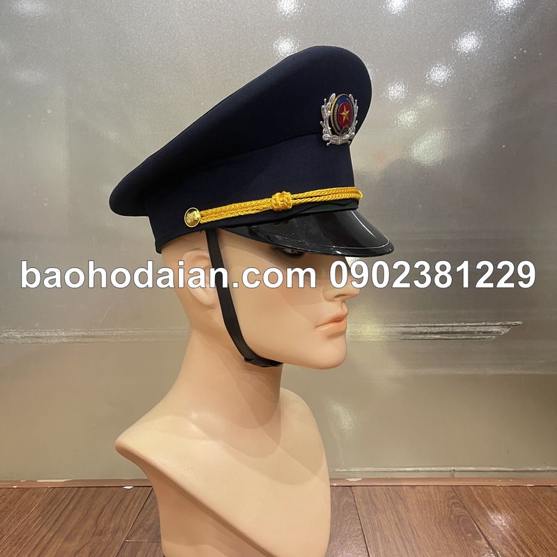 Mũ kêpi màu tím than kèm sao bảo vệ