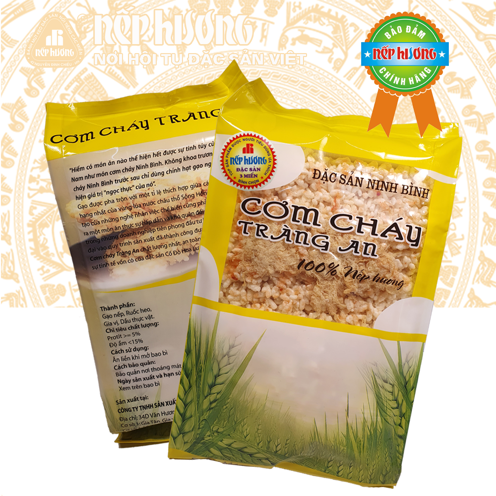 Cơm cháy Ninh Bình - Tràng An - Gói 200g - Đặc sản Ninh Bình