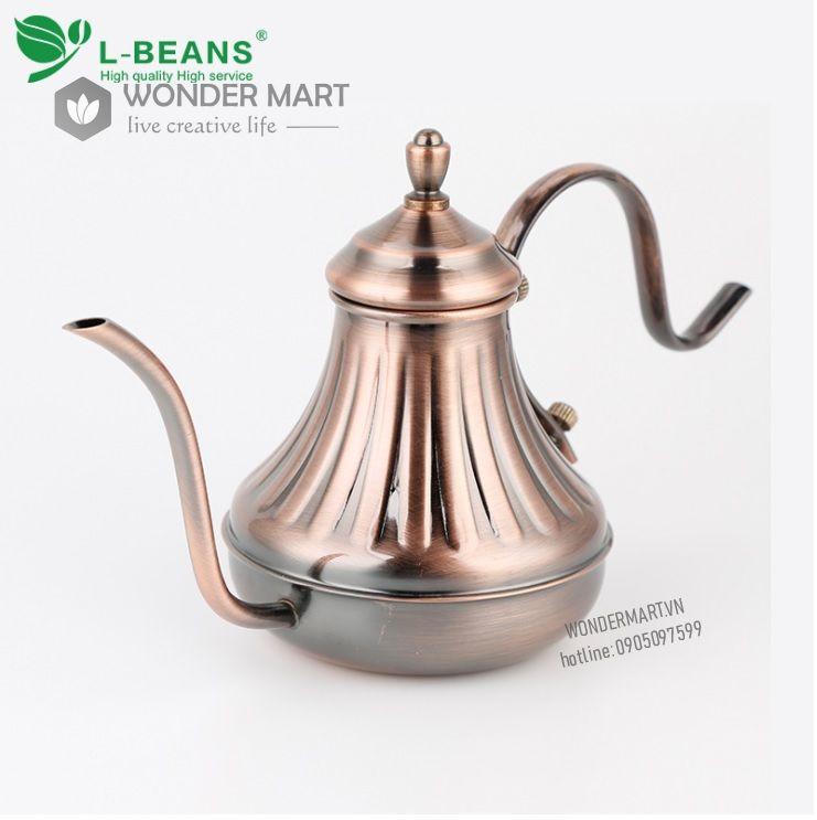 Pour Over Coffee Pot L-Beans Drip V60 Kettle Vintage designed (450ml)