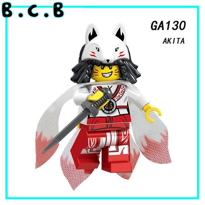 Đồ chơi lắp ráp minifigure Nhân vật Ninja phantom Thủ Lĩnh Rắn Samurai GA123 GA130
