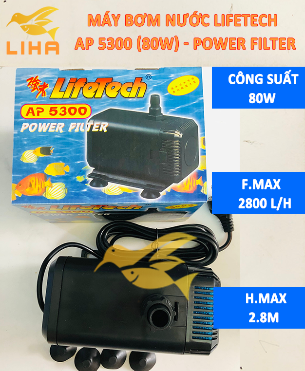 Máy Bơm Lifetech AP5300 - Bơm Nước Hồ Cá Cao Cấp