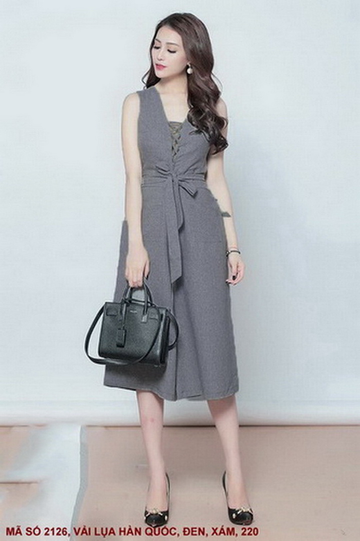 Jumpsuit Dự Tiệc Cá Tính – MS 2126 – Thắt Dây Ngực, Quần Lửng Có Túi Tiện Dụng | MYDU SHOP