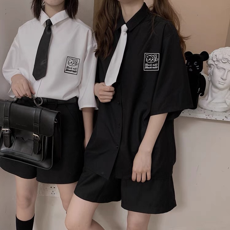 Áo sơ mi Mèo kèm cà vạt