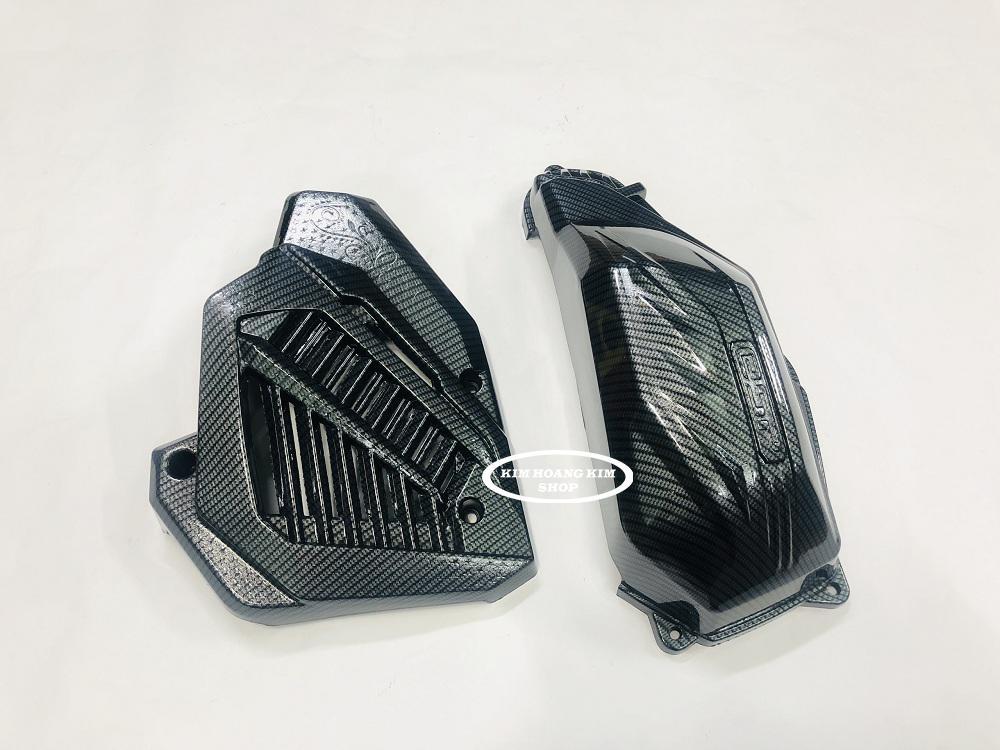 Bộ 6 món Carbon gắn Vario 2018,2019 (ốp pô,Pô E,Két nước,mỏ dè)