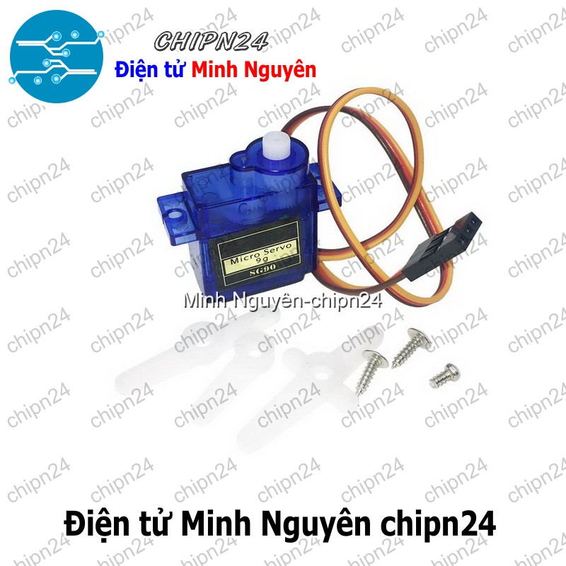 [1 cái] (Q121) Động cơ RC Servo SG90 180 độ - HH000315
