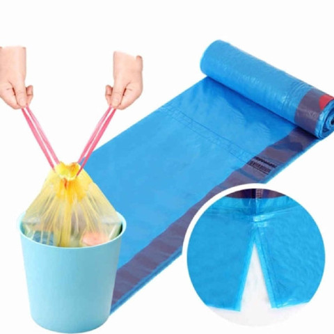 Combo 5 cuộn túi đựng rác có dây rút