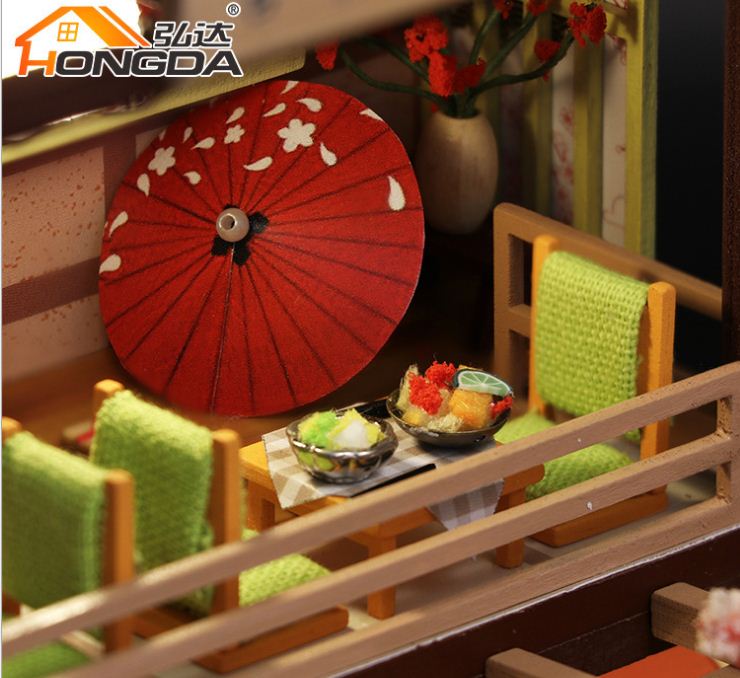 Mô hình nhà gỗ DIY - Tiệm Sushi