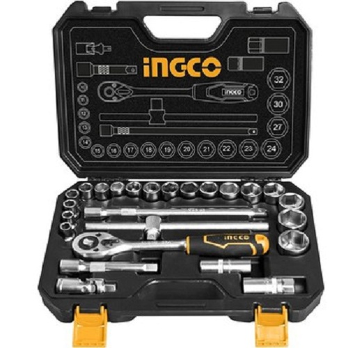 Bộ 25 đầu tuýp (1/2 inch) Ingco HKTS12251