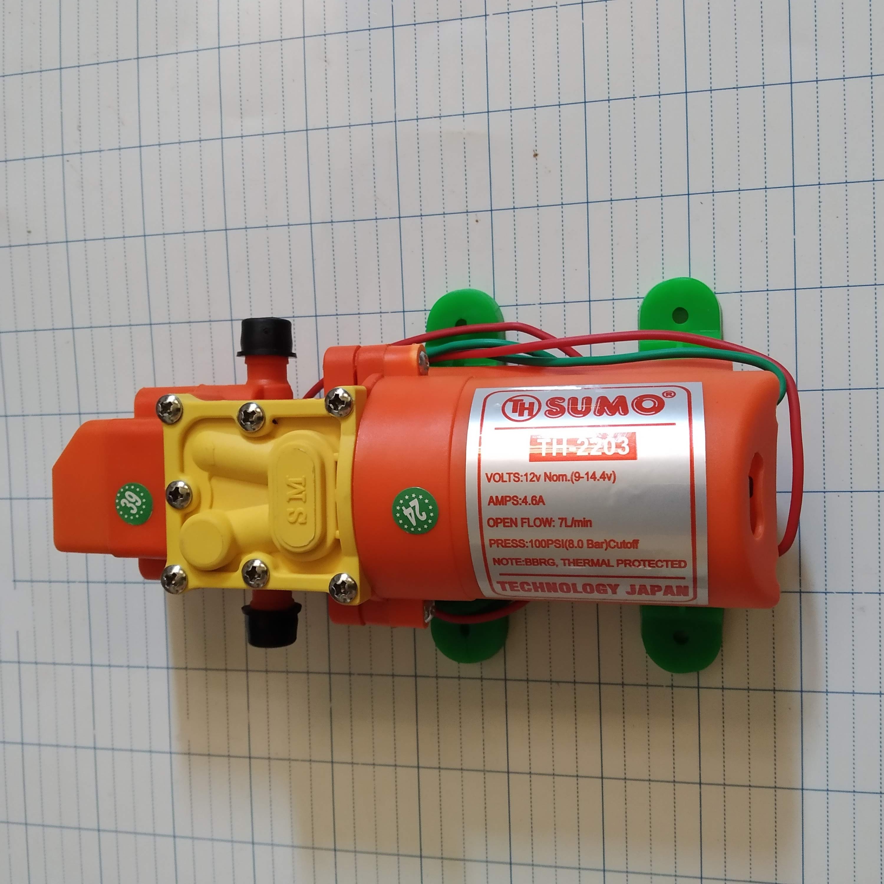 Bơm mini 12V Sumo cam, bom mini - bơm sumo cam
