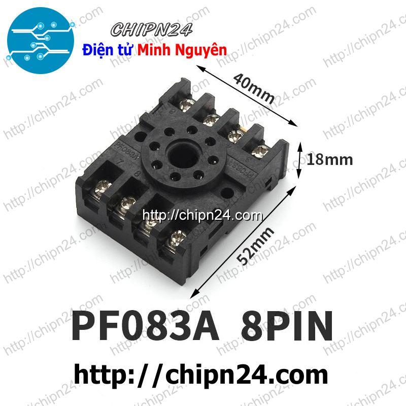 [1 cái] (Q88) Đế Relay Kiếng 8 Chân Tròn (PF083A MK2P AH3 ASY DH48S) - HH005990