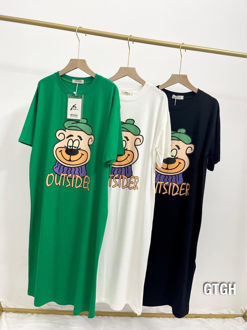 Váy Suông - Đầm Suông OUTSIDE From Rộng Dáng Dài 1m08 Chất Cotton Hàng Đẹp Bán Shop