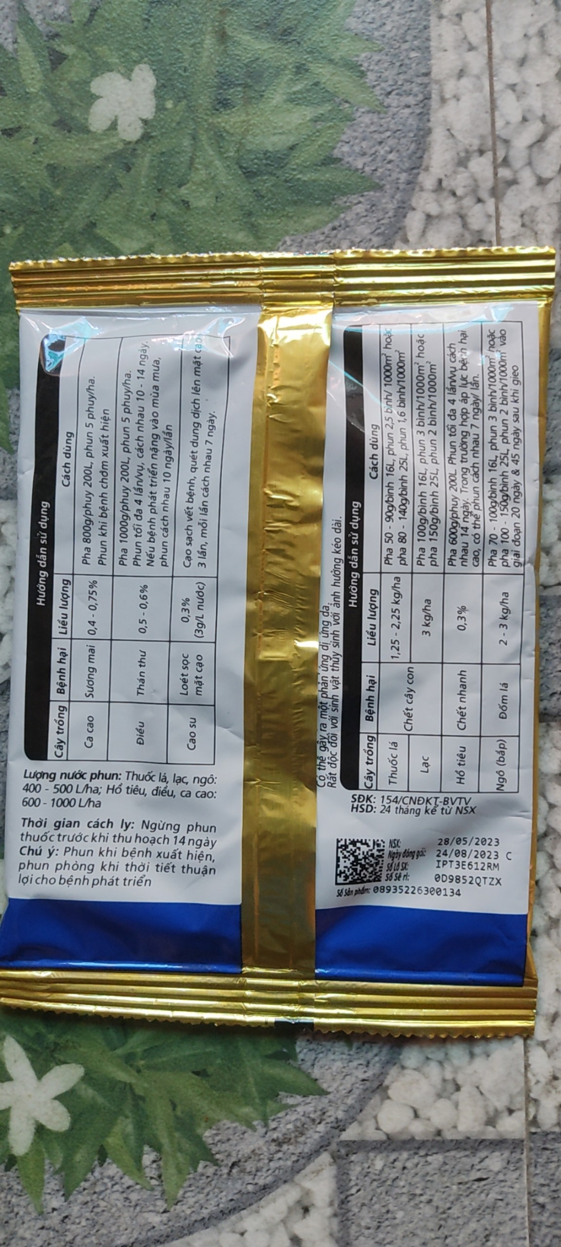 Thuốc trừ bệnh Ridomil Gold 100gr