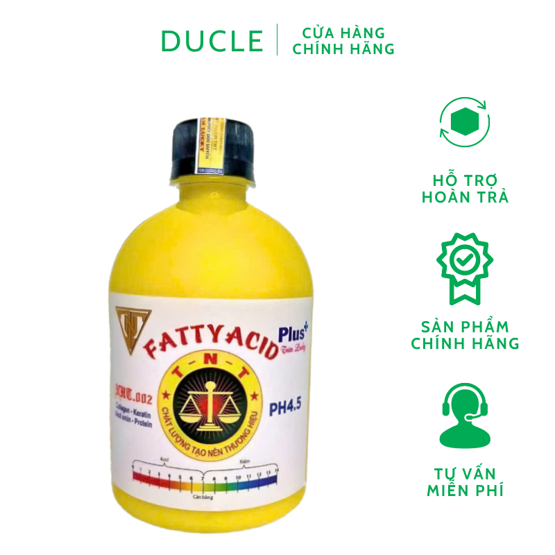 Axit béo Fatty Acid hỗ trợ nhuộm & phục hồi tóc - Chai 450ml