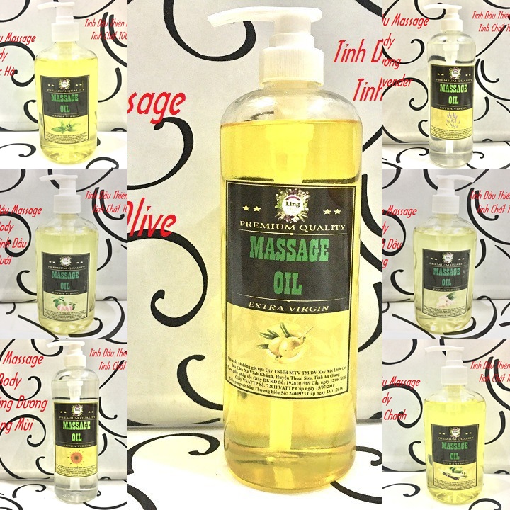 Chai 1 Lít Dầu Massage Body Tinh Dầu Thiên nhiên 100% Nhiều mùi hương thích hợp dùng cho mọi loại da