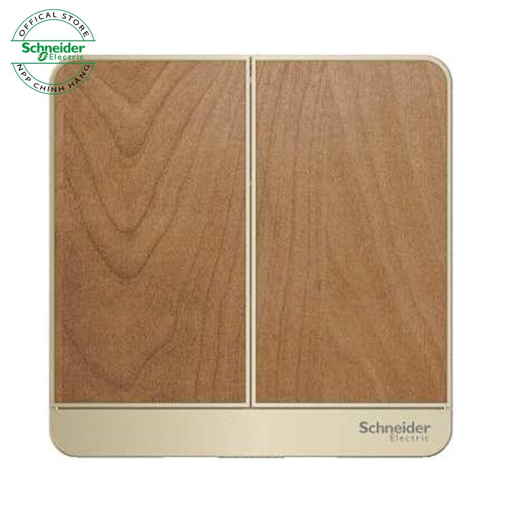 Mặt Nạ Cho Công Tắc Đôi Dòng Vuông - Series AvatarOn - Công tắc Schneider Electric - E8332_WD_G19; E8332_WE_G19