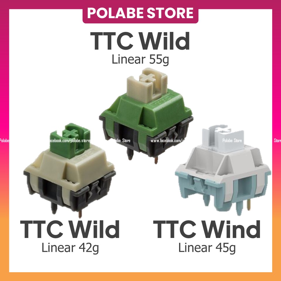 TTC WILD 42g 55g TTC WIND linear switch Công Tắc Bàn Phím Cơ TTC