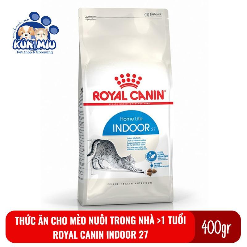 Thức ăn cho mèo nuôi trong nhà, ít vận động Royal canin Indoor 27 400g
