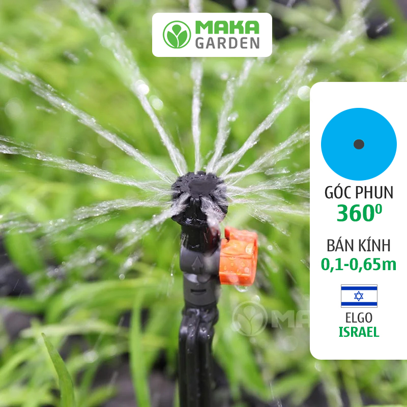 Đầu tưới béc tưới phun mưa dạng tia mfb elgo israel