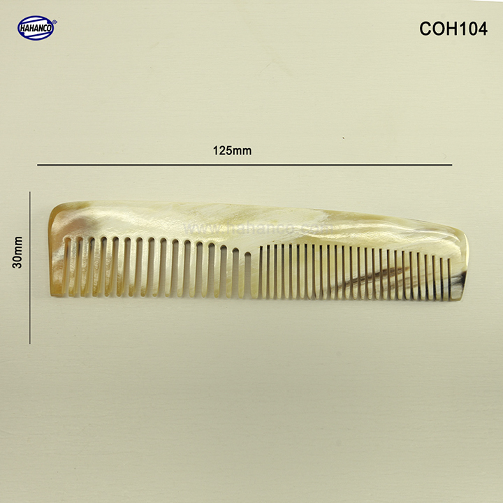 Lược sừng xuất Nhật - Lược bằng đầu - COH104 - Horn Comb of HAHANCO - Có lợi cho sức khỏe