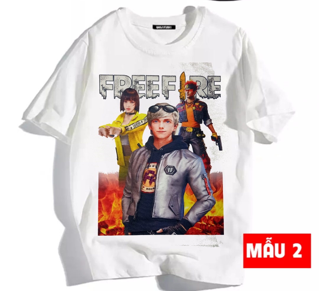 áo FREE FIRE GARENA hình in to rõ nhiều size lựa chọn