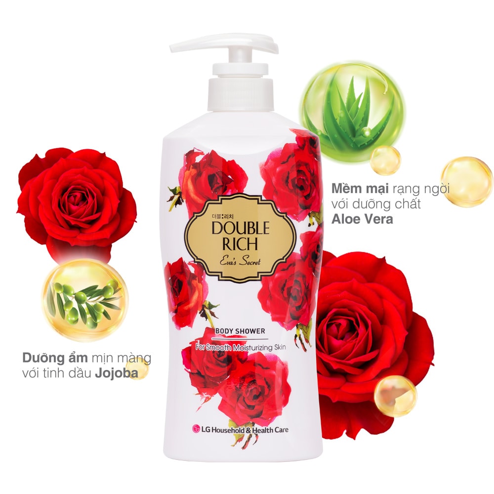 Sữa tắm Double Rich hương hoa chiết xuất từ thiên nhiên 550ml