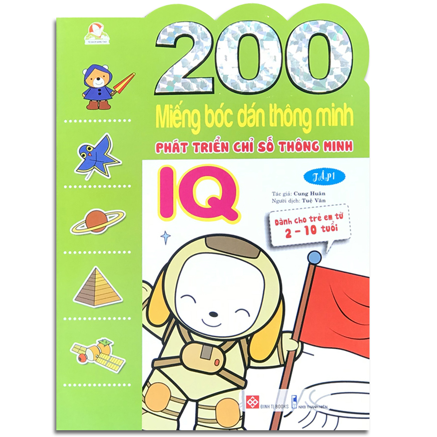 Sách - 200 Miếng bóc dán thông minh 2-10 tuổi (Bộ 6 quyển, bộ 3 quyển, lẻ tùy chọn)