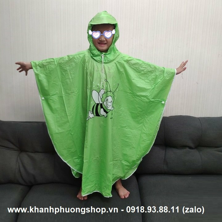 [HCM]áo mưa cánh dơi trẻ em - áo mưa cánh dơi em bé